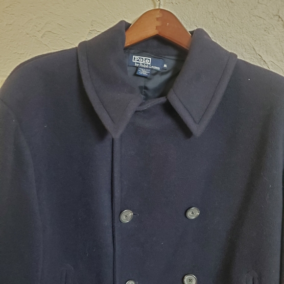 Polo by Ralph Lauren Navy Cashmere Peacoat Size XL - Picture 3 of 9